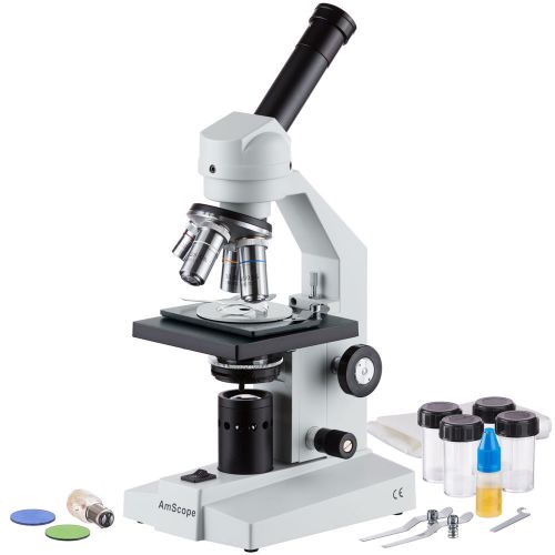 AmScope M500-PZ Polarizing &amp; Bright Field Microscope 40x-1000x