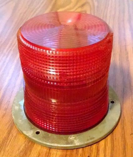 Edwards Signaling Red Strobe Light Lens Industrial Sewage Pump Warning Beacon