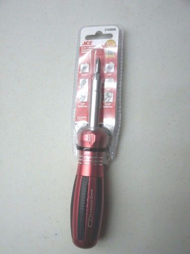 6-in-1 aluminum screwdriver/nutdriver ~ ace 2192839 ~ free shipping for sale