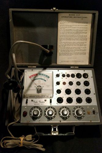 Accurate tube tester model 257 w/ operating instructions - as is