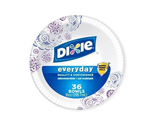 Dixie Heavy Duty Paper Bowls, 36 Count, 10 Ounce (Pack of 4) New