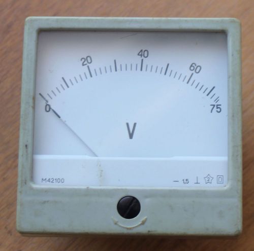 Rare Vintage voltmeter with military equipment! working. Made in USSR