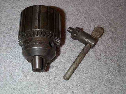 Vintage jacobs drill chuck no. 3a cap 1/8 - 5/8 &amp; key - hartford, conn. for sale