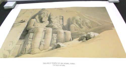 Egypt-The Great Temple of ABU SIMBEL NUBIA-Print Poster- 20x16 inch 1998