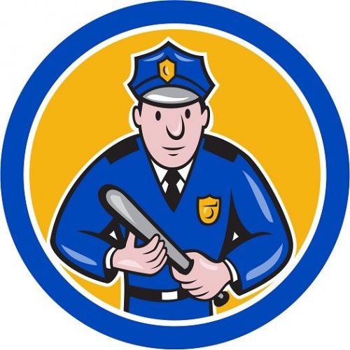 30 Custom Policeman Personalized Address Labels