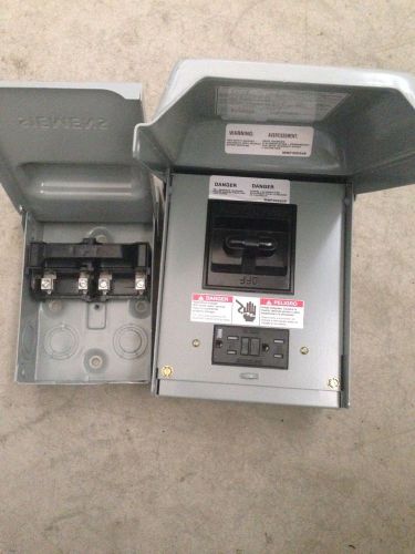 Siemens WF2060GFCI 60 Amp And Wf 2030 Lot Brand   New