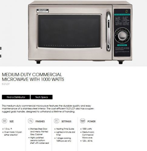 Sharp Commercial Microwave Oven
