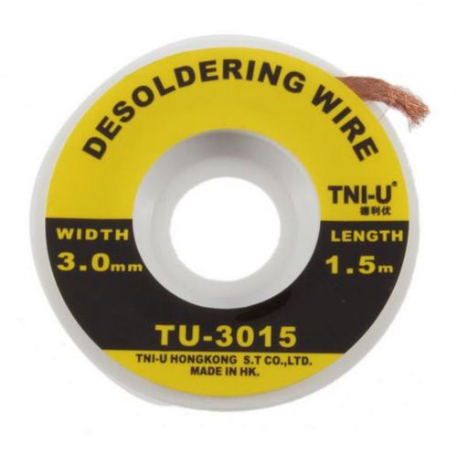 5 FT Solder Wick Desoldering Braid Remover 1/8&#034; width
