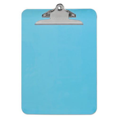 Plastic clipboard with high capacity clip, 1 capacity, 8 1/2 x 12, blue for sale