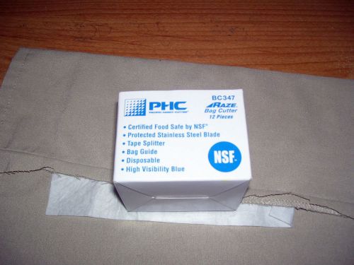 1 box---PACIFIC HANDY CUTTER  Bag cutter raze safety blue.. BC347. New. PHC RAZE