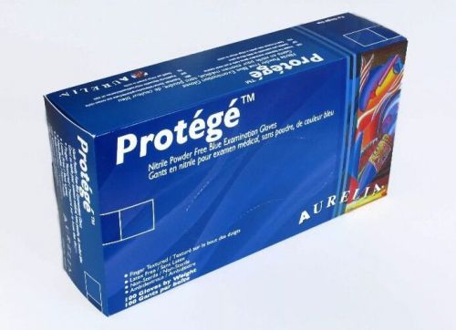 Aurelia® Protege™ PF Blue Nitrile Examination Gloves, XL Case of 1000 (93999)