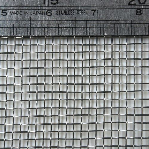 Stainless Steel  Woven Wire Mesh 6 mesh 6&#034; x 6&#034; Type 304 (filter grading sheet)