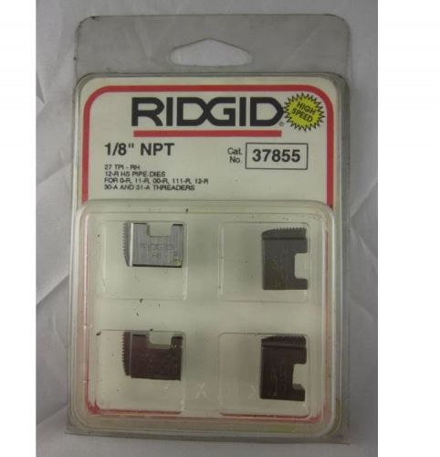 new RIDGID 1/8&#034; NPT RH Model 12R Pipe Dies Threaders EDP 37855 Set