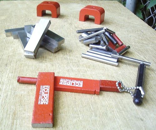 Lot of 36 alnico magnets horseshoe bar rod magnets bonanza for sale