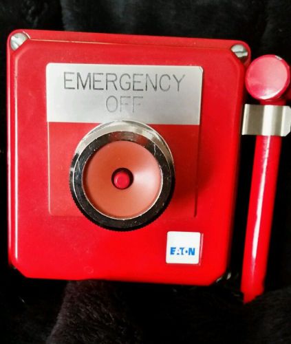Eaton Cutler Hammer  Red, Engraved Emergency Off, Pushbutton