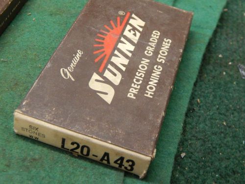 Sunnen Precision Honing Stones L20-A43 Box of 6 New Stones