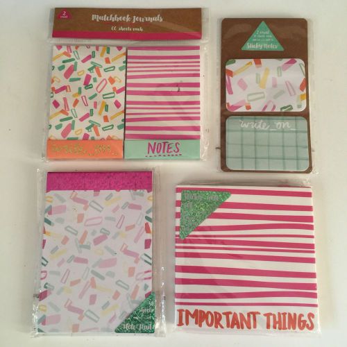 Target One Spot Note Pad Sticky Set Planner Stipe Lot Filofax Condren Kikki K