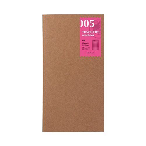 Midori Traveler&#039;s Notebook (Refill 005) 2 Month Diary grid