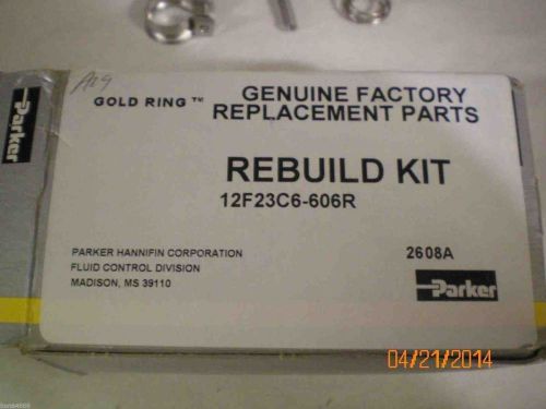 Parker gold ring solenoid valve rebuild kit 12f23c6-606r for sale