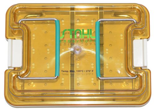 Stahl arthroscopy sterilization tray for 6 forceps for sale