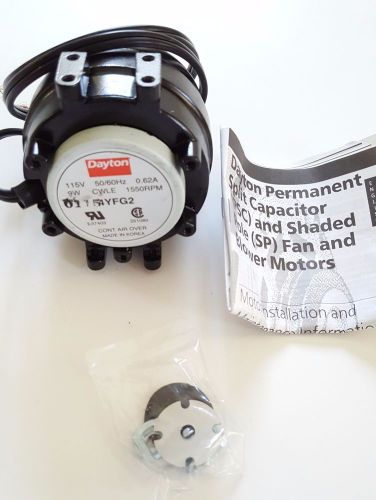 1/83 HP Unit Bearing Motor, Shaded Pole, 1550 Nameplate RPM, 115 Voltage
