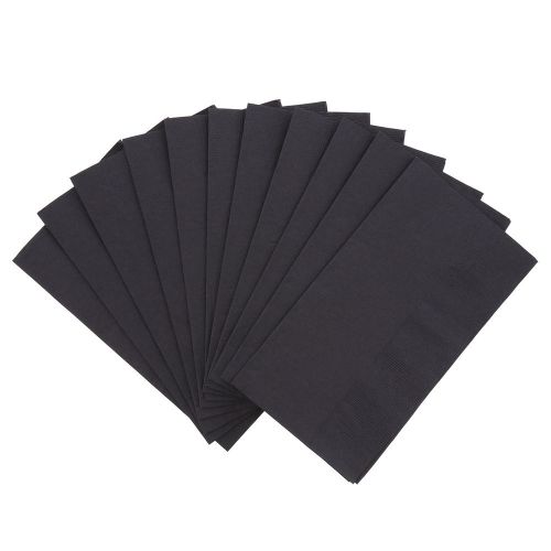 Royal Black Dinner Napkins, Pack of 125, DNAP1M-BK