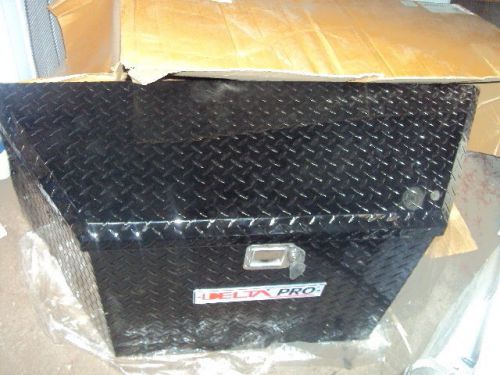 DELTA PRO 416002  Aluminum Trailer Tongue Box, Black, Single, 6.1 cu. ft.