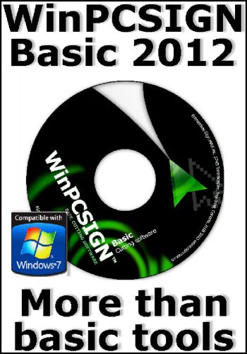 Cutting software WinPCSIGN BASIC 2012 - for all vinyl cutter plotter - unlimited