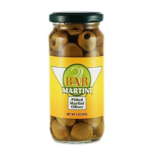 3BAR Classic Martini Olives Party Pack of Three 8 fl oz Jars