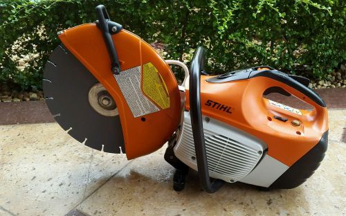 STIHL TS420 GASOLINE CONCRETE SAW W/ 14&#034; DIAMOND DISK