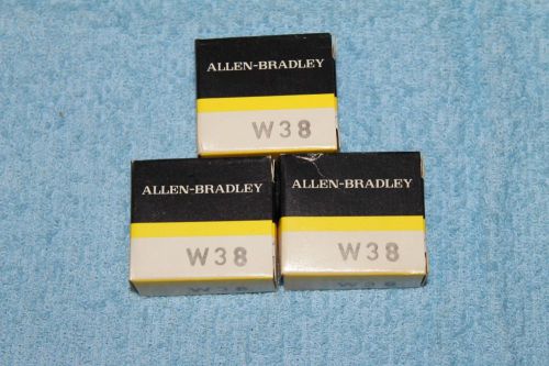 Lot of 3 NEW Allen Bradley W38 Thermal Overload Heater Element NIB~FREE SHIPPING