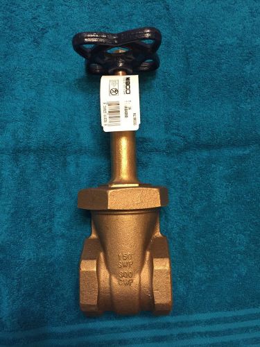 New nibco gate valve t-134 nl1m00d brass  2&#034; npt 150 swp, 300 cwp for sale