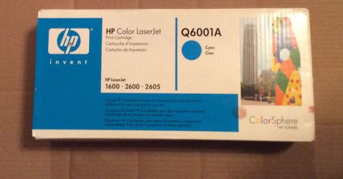 HP Q6001A Cyan LaserJet 1600 2605 Print Cartridge New Sealed