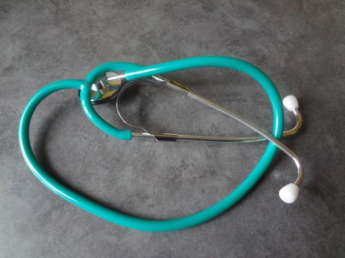 STETHOSCOPE  DUAL HEAD GREEN  NEW
