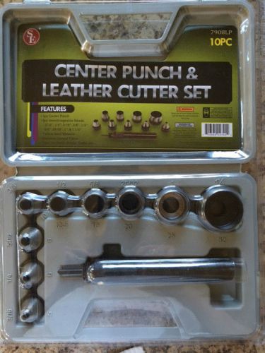 Leather Punch &amp; Cutter 3/16&#034;, 1/4&#034;, 5/16&#034;, 3/8&#034;, 1/2&#034;, 5/8&#034;, 25/32&#034;, 1&#034; &amp; 1 1/4&#034;