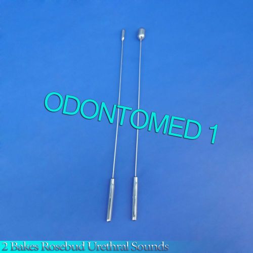 2 Pcs Bakes Rosebud Urethral Sounds 6mm+13mm