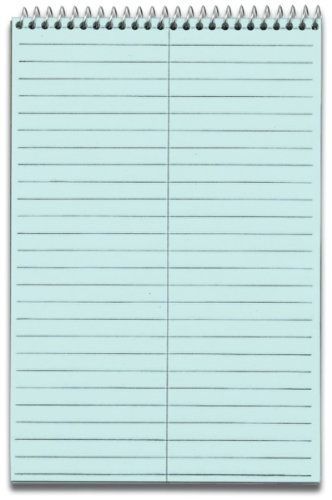 Tops TOPS Prism 100% Recycled Steno Book, Top Wirebound, 6 x 9 Inches, Blue,