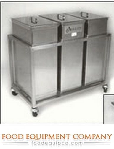 Avalon aib150-2c stainless steel ingredient and shortening bin two bins on frame for sale