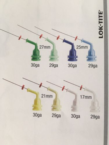 Navi Tips 29Ga 27mm Tips, 20 pack, Assorted Lok-Tite, ultradent 5116
