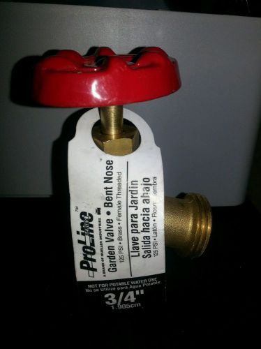 3/4&#034; Proline Brass Garden Valve Bent Nose - Female Threaded