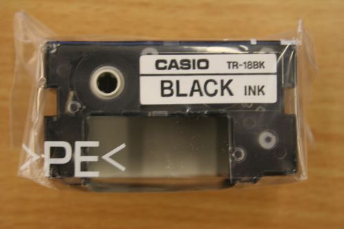 Casio Ink  Ribbon TR -18BK (Black) for use CW-50, CW-75, CW-100, CW-L300*