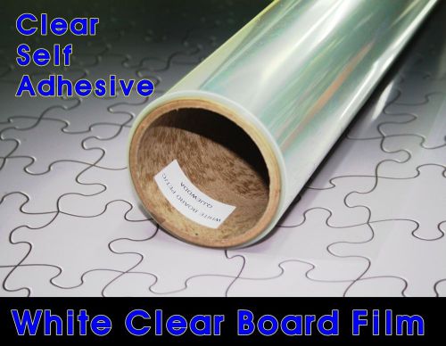 S:24&#034;x24&#034;/White Board Clear Film/Magic/Vinyl/Window install/Written erase/S.A/UV