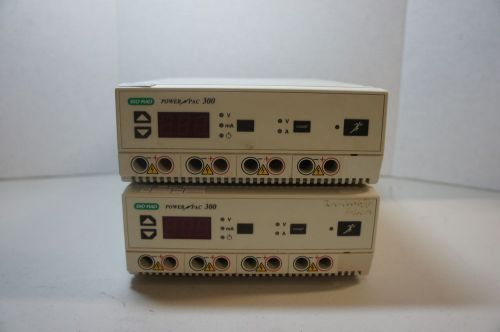 (2) Bio-Rad PowerPac300 Laboratory Electrophoresis Power Supply Unit