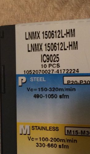 Iscar Inserts LNMX150612 L-HM IC 9025. 10 Pcs.