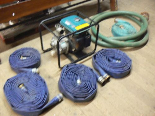 NICE 2&#034; Makita EW210R Centrifugal Water Pump Package w/Hoses, 138 GPM 105ft Head