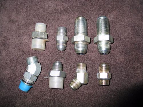 LOT OF 8,  1/2&#034;  HIGH PRESSURE FITTINGS