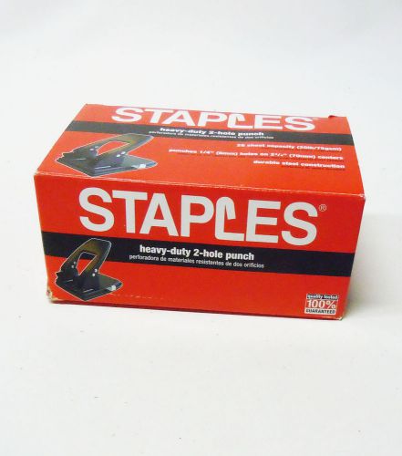 New staples 26637 heavy-duty 2-hole punch 28 sheet capacity for sale
