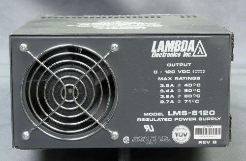 LAMBDA LMS-8120 Modular DC Power Supply, 0-120V @ 3.5A  420 Watts Switcher, good