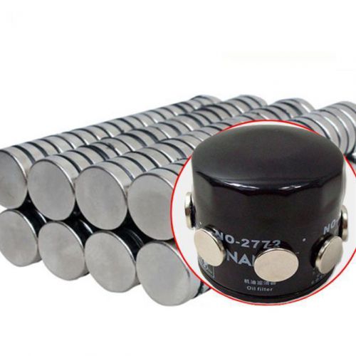 50Pcs Car Engine Oil Filter Filtration Magnets Rare Earth Neodymium 2046