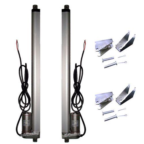 2x 18&#034; 12V Linear Actuator 220lbs Max Lift 100KG Electric Motor for Industry Car